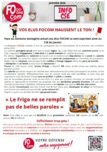 inFO CSE de janvier 2026